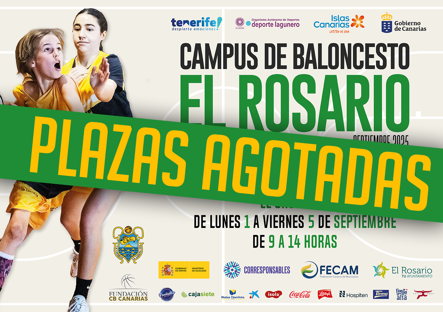 Agotadas las plazas disponibles para el I Campus de Baloncesto El Rosario