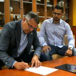 El CB Canarias y el CD Santa Úrsula Badnor firman un acuerdo de colaboración (1)