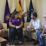 La Laguna recibe a Andrea Santana tras el Mundial Sub 25 de Tailandia (2)