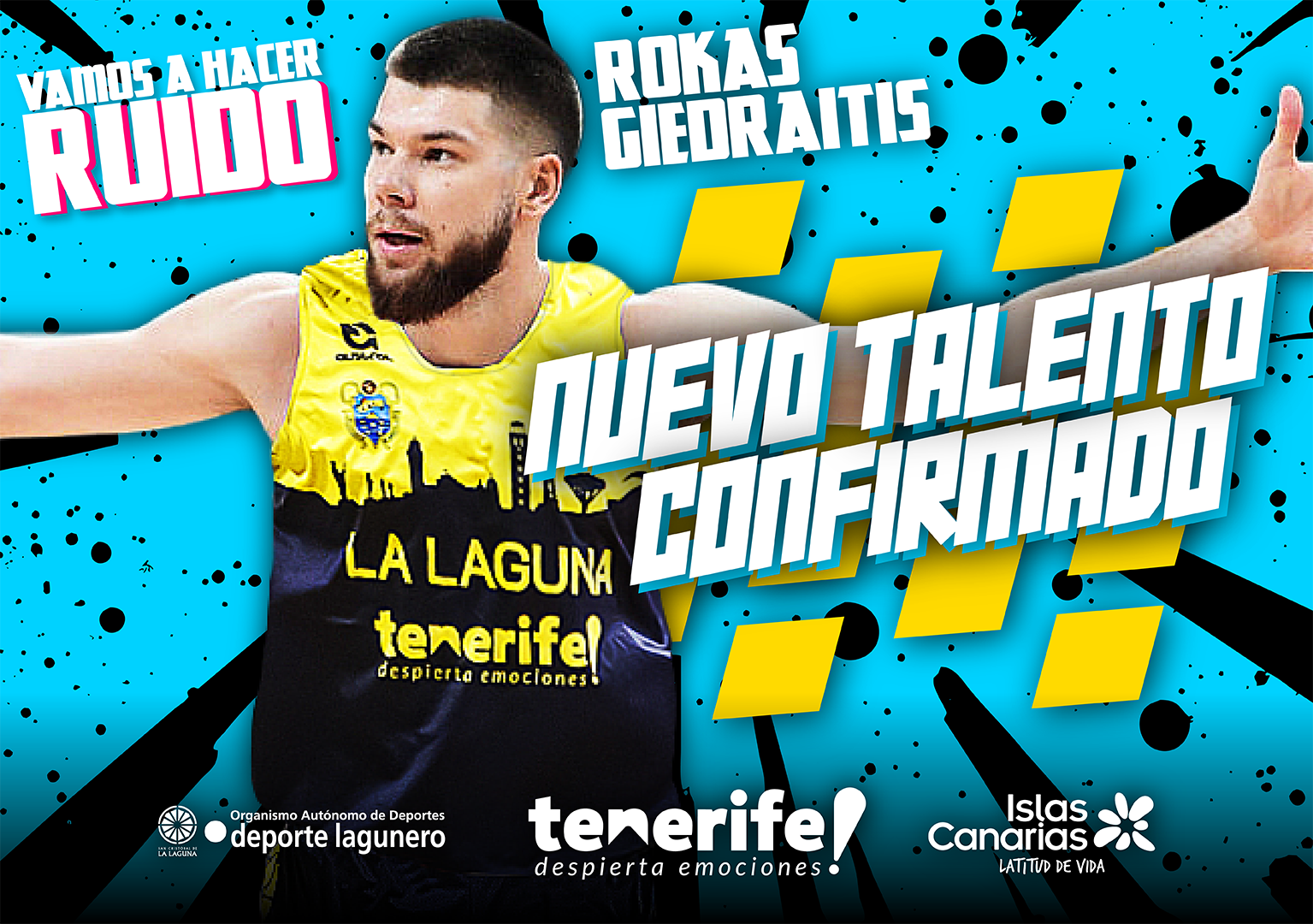 Imagen de La Laguna Tenerife ficha a Rokas Giedraitis