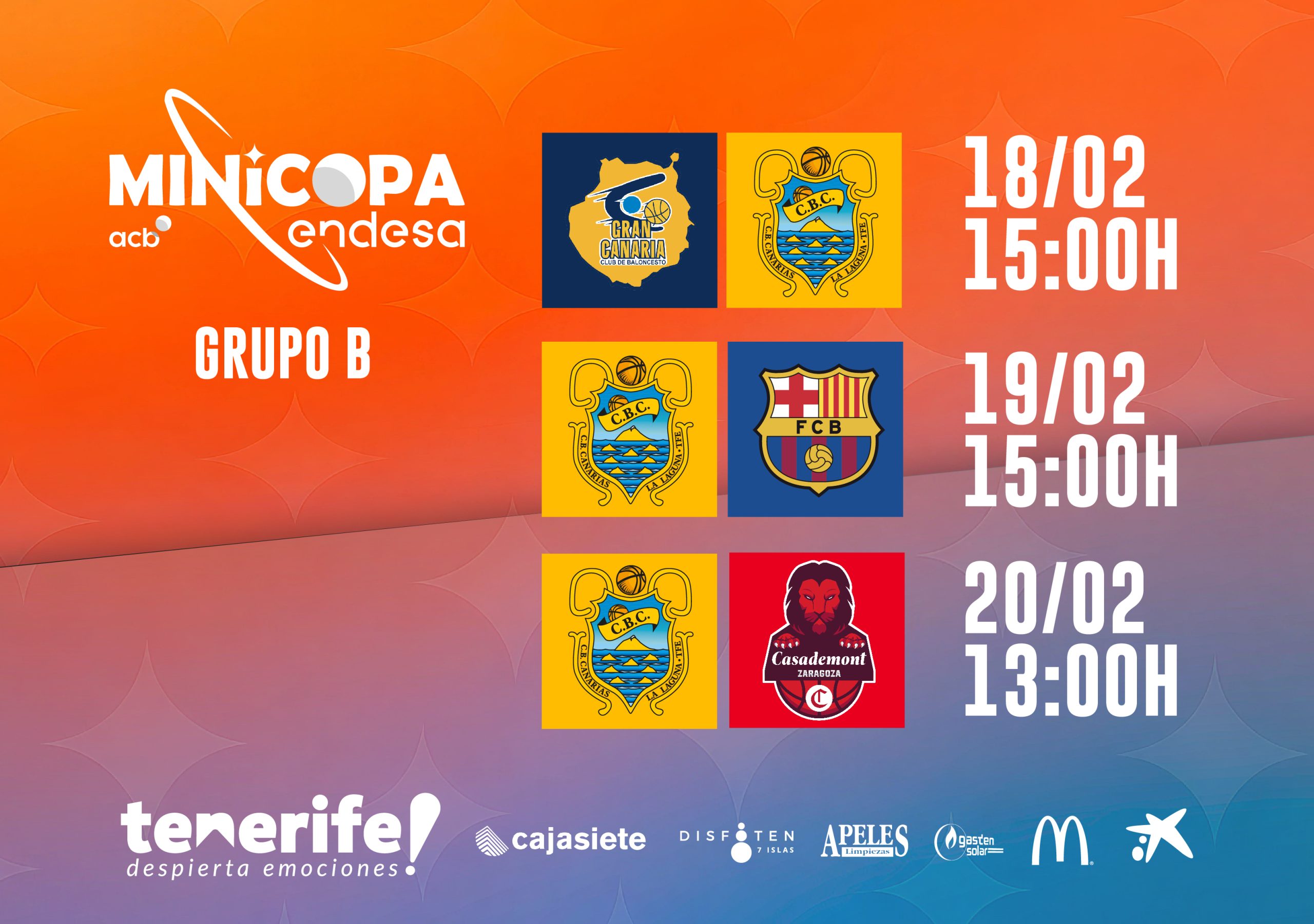 El infantil ya conoce su calendario para la Minicopa Endesa de Valencia