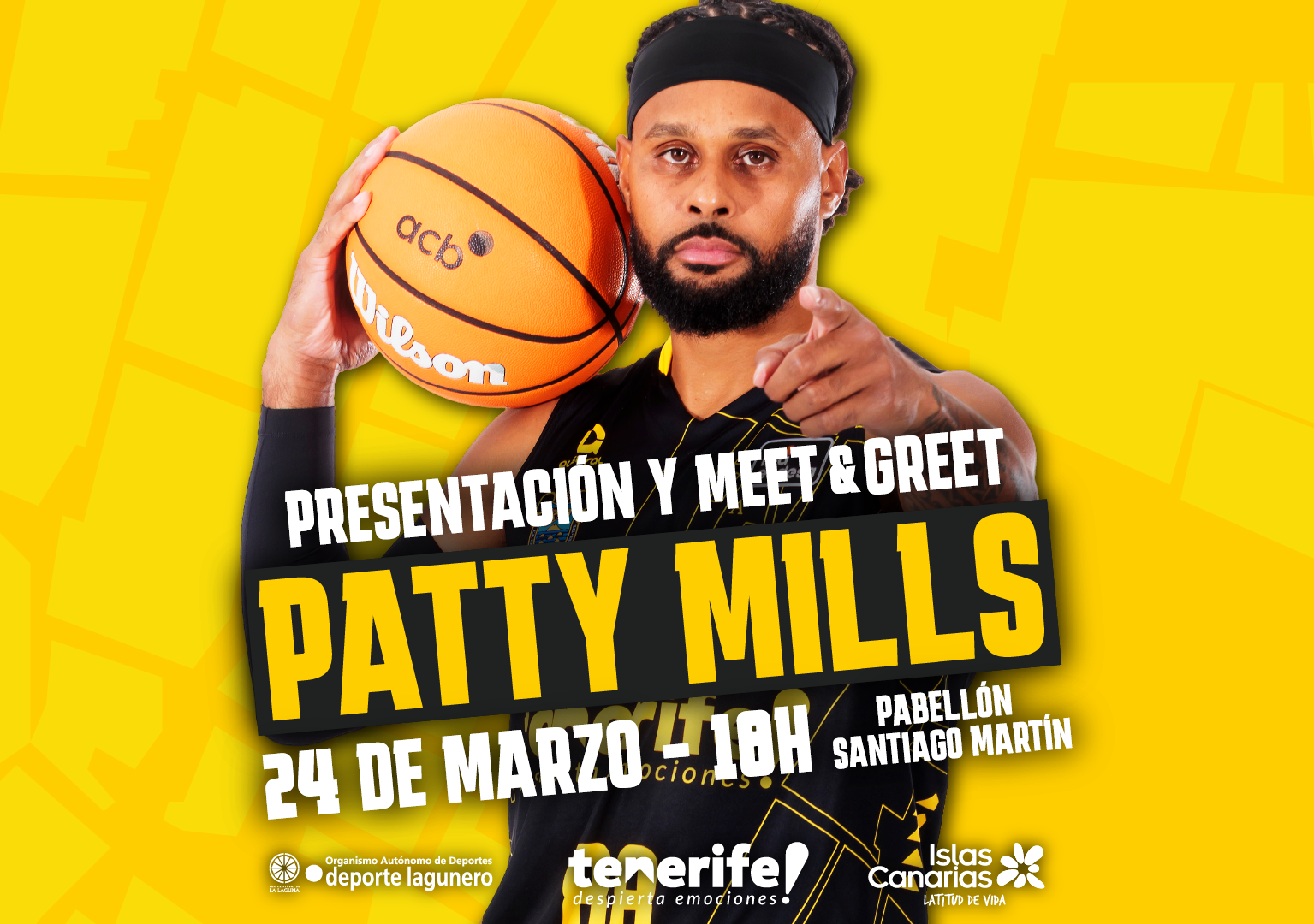Noticia Encuentro de Patty Mills con la afición canarista