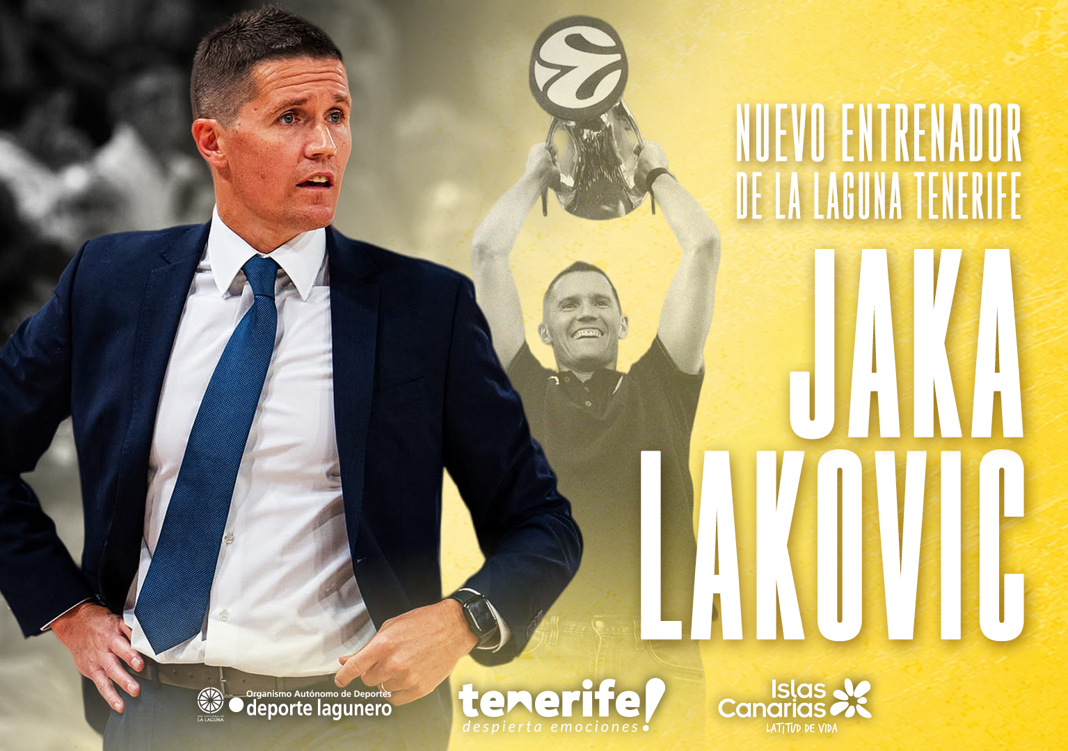 Imagen de Jaka Lakovic, nuevo entrenador de La Laguna Tenerife