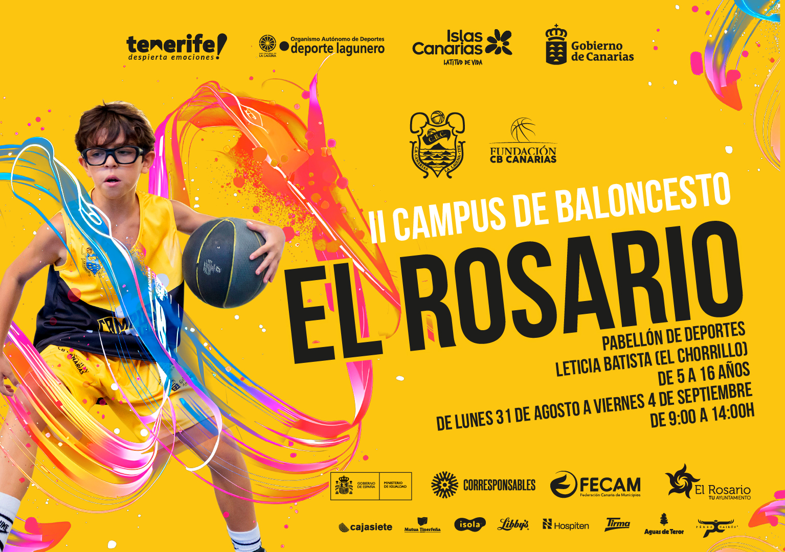 Noticia Abiertas las inscripciones para el II Campus de Baloncesto El Rosario