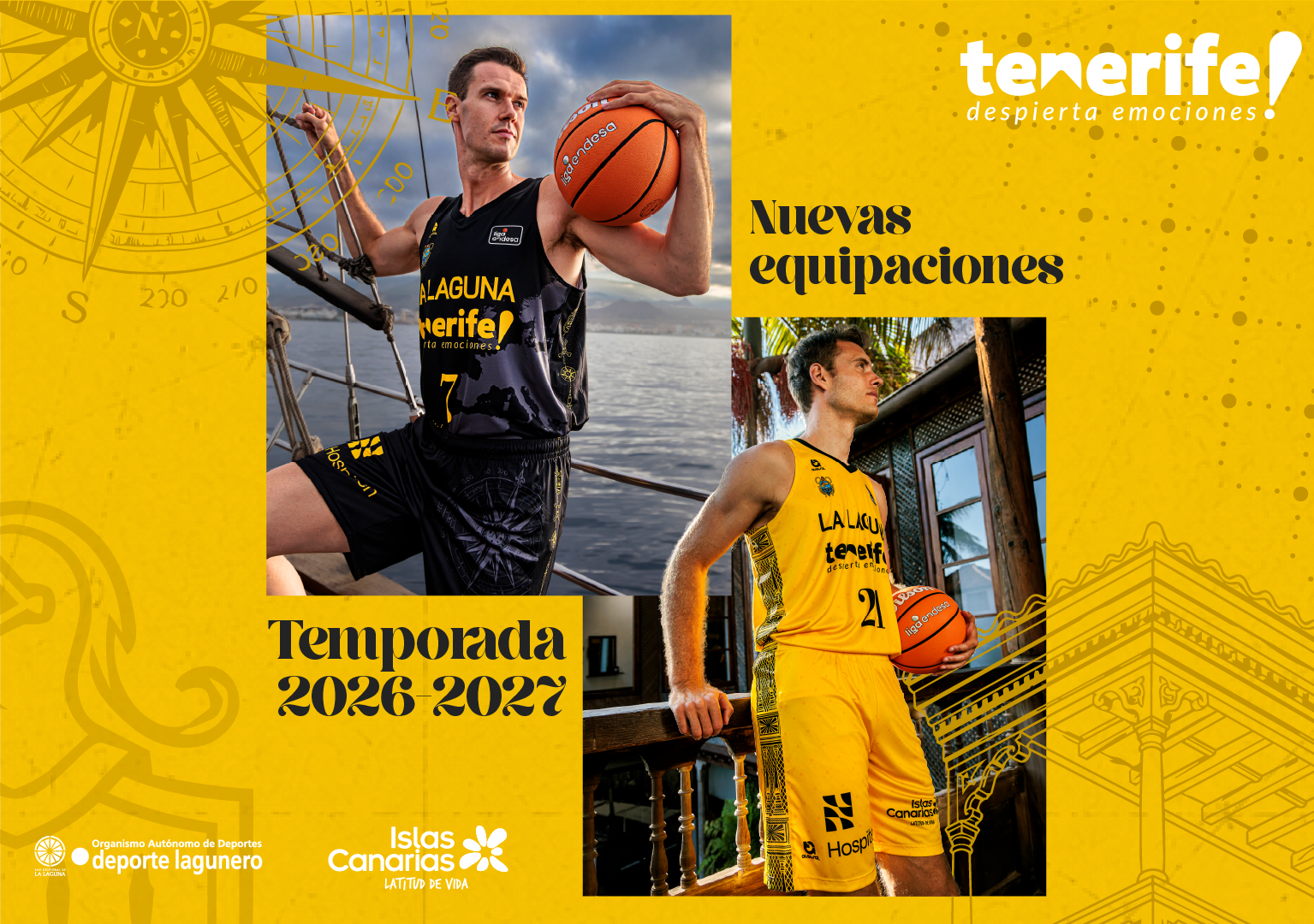 Noticia Así son las dos primeras equipaciones de La Laguna Tenerife 26/27