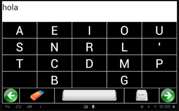 Captura número 1 de la aplicación MyKeyboDroid