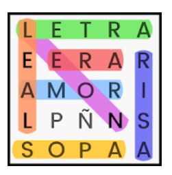 Logo de la aplicación Sopa de letras