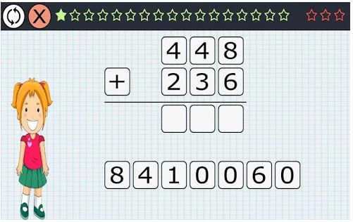Captura número 2 de la aplicación Matemáticas 7 años
