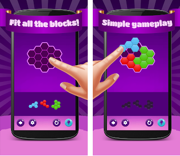 Captura número 1 de la aplicación Hexa Puzzle Héroe