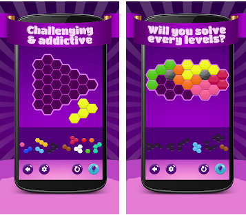 Captura número 2 de la aplicación Hexa Puzzle Héroe