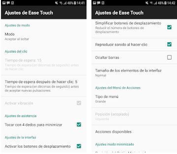Captura número 3 de la aplicación Ease Touch