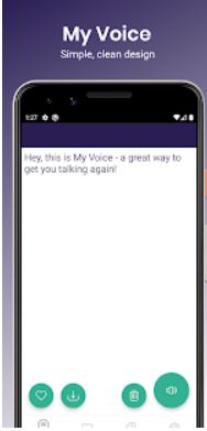 Captura número 2 de la aplicación My voice