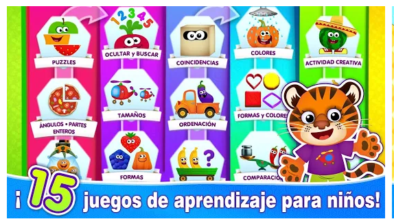 Captura número 2 de la aplicación Comida divertida 2. Juegos educativos