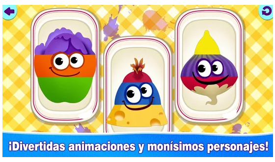 Captura número 1 de la aplicación Comida divertida 2. Juegos educativos