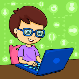 Logo de la app codificación para niños.