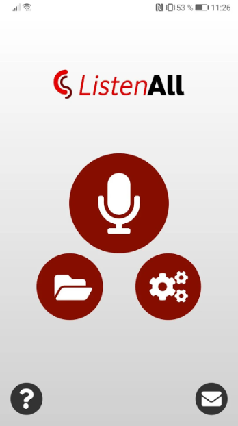 Captura número 1 de la aplicación ListenAll