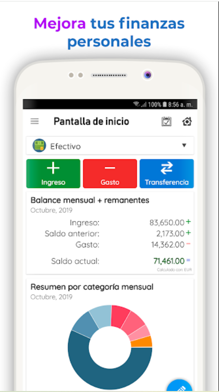 Captura número 2 de la aplicación Gastos Diarios 3