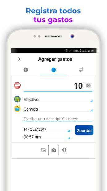 Captura número 1 de la aplicación Gastos Diarios 3