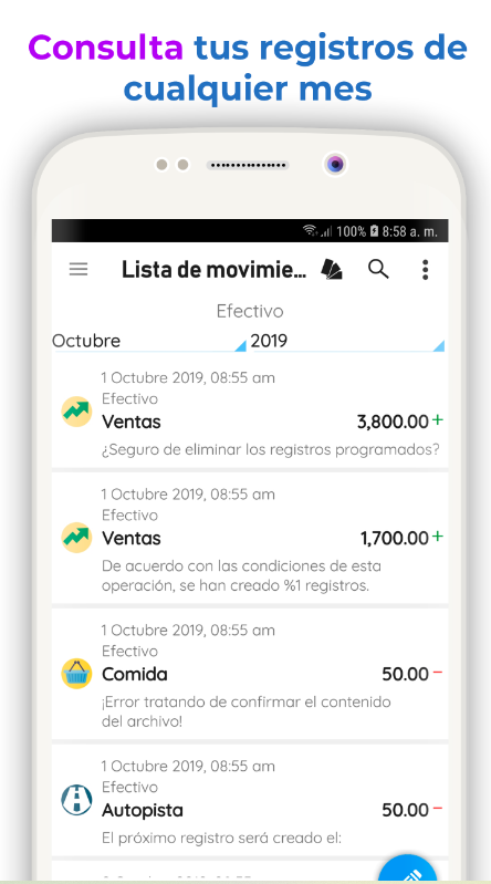Captura número 3 de la aplicación Gastos Diarios 3