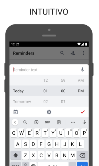 Captura número 1 de la aplicación Recordatorios BZ