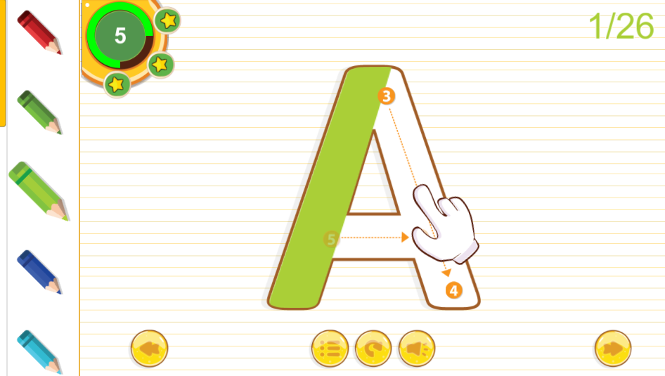 Captura número 2 de la aplicación Aprender a Escribir