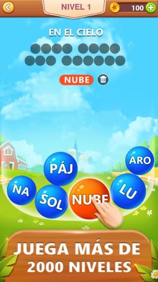 Captura número 3 de la aplicación Word Bubble -Juego de palabras