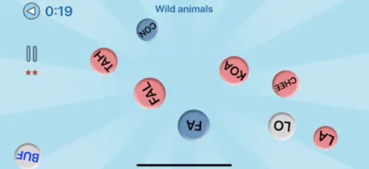 Captura número 3 de la aplicación Palabras Domino, juegos