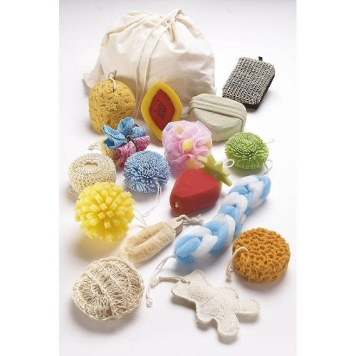 Esponjas de distintos colores y texturas