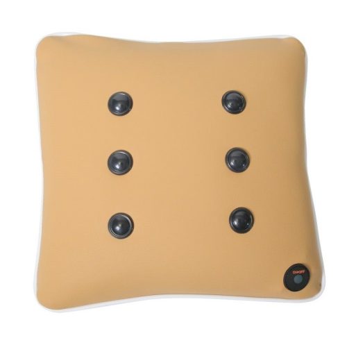 Cojín beige que vibra
