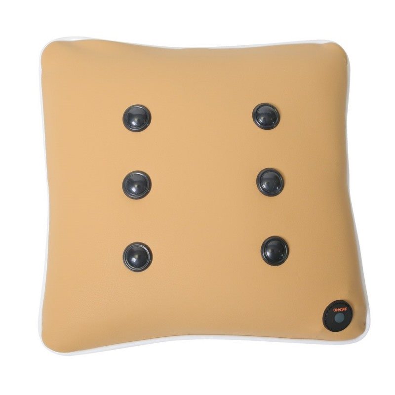 Cojín beige que vibra