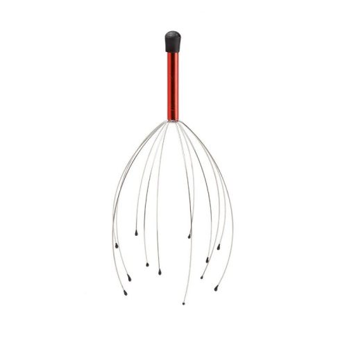 Masajeador de cabeza rojo