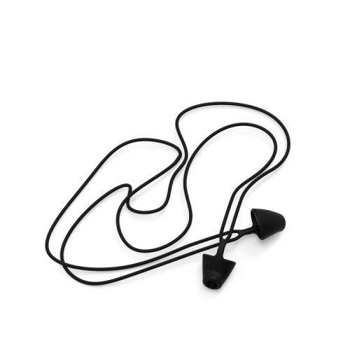 Atenuadores de ruido negros con cordón