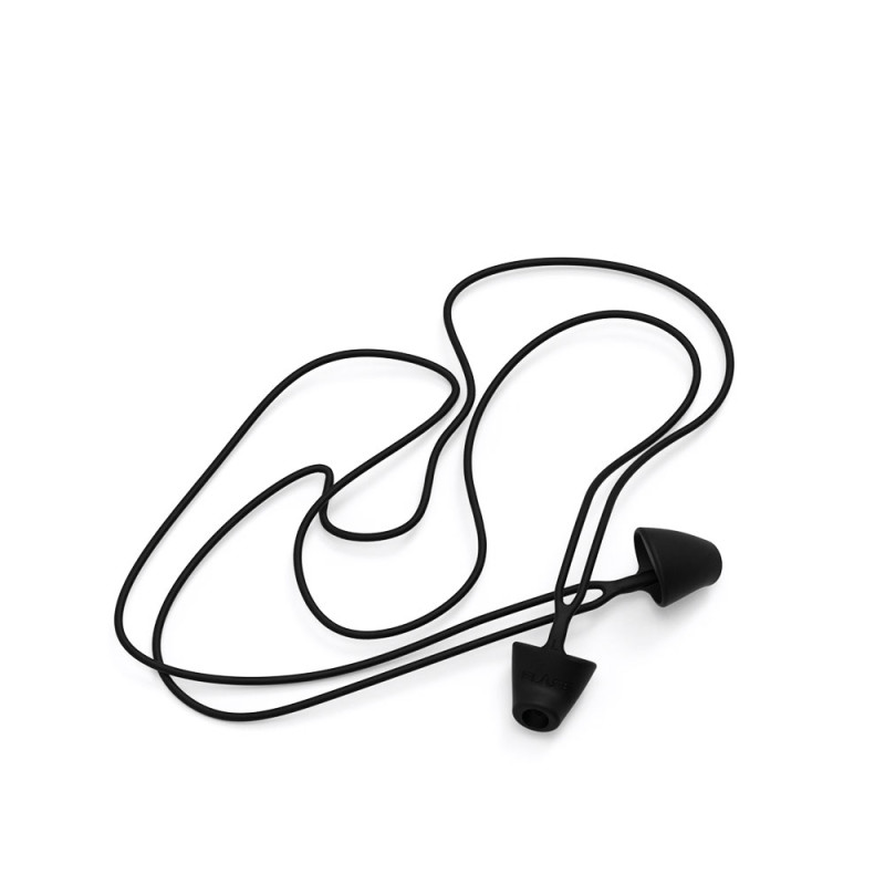 Atenuadores de ruido negros con cordón