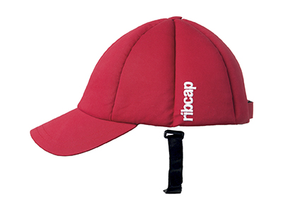Gorra amortiguadora de caídas roja