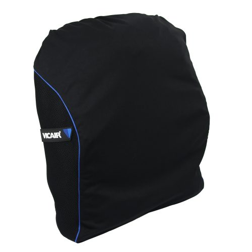 respaldo antiescaras negro y azul