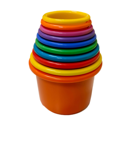 10 vasos de colores