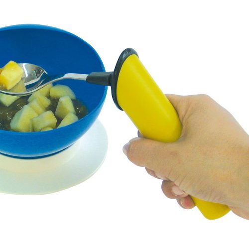 Tazón plástico con reborde y ventosa