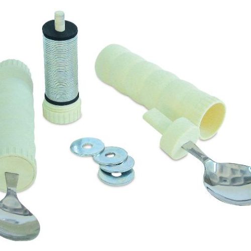 Cuchara lastrada y mango engrosado para temblores