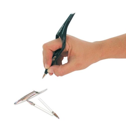 Bolígrafo negro tipo anillo