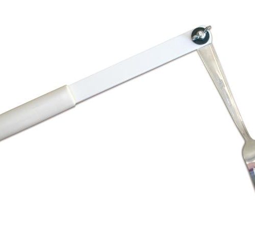 Tenedor largo con angulación