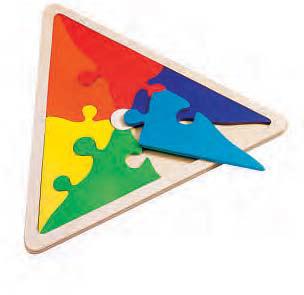 Puzzle geométrico triángulo