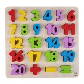 Números de colores encajables