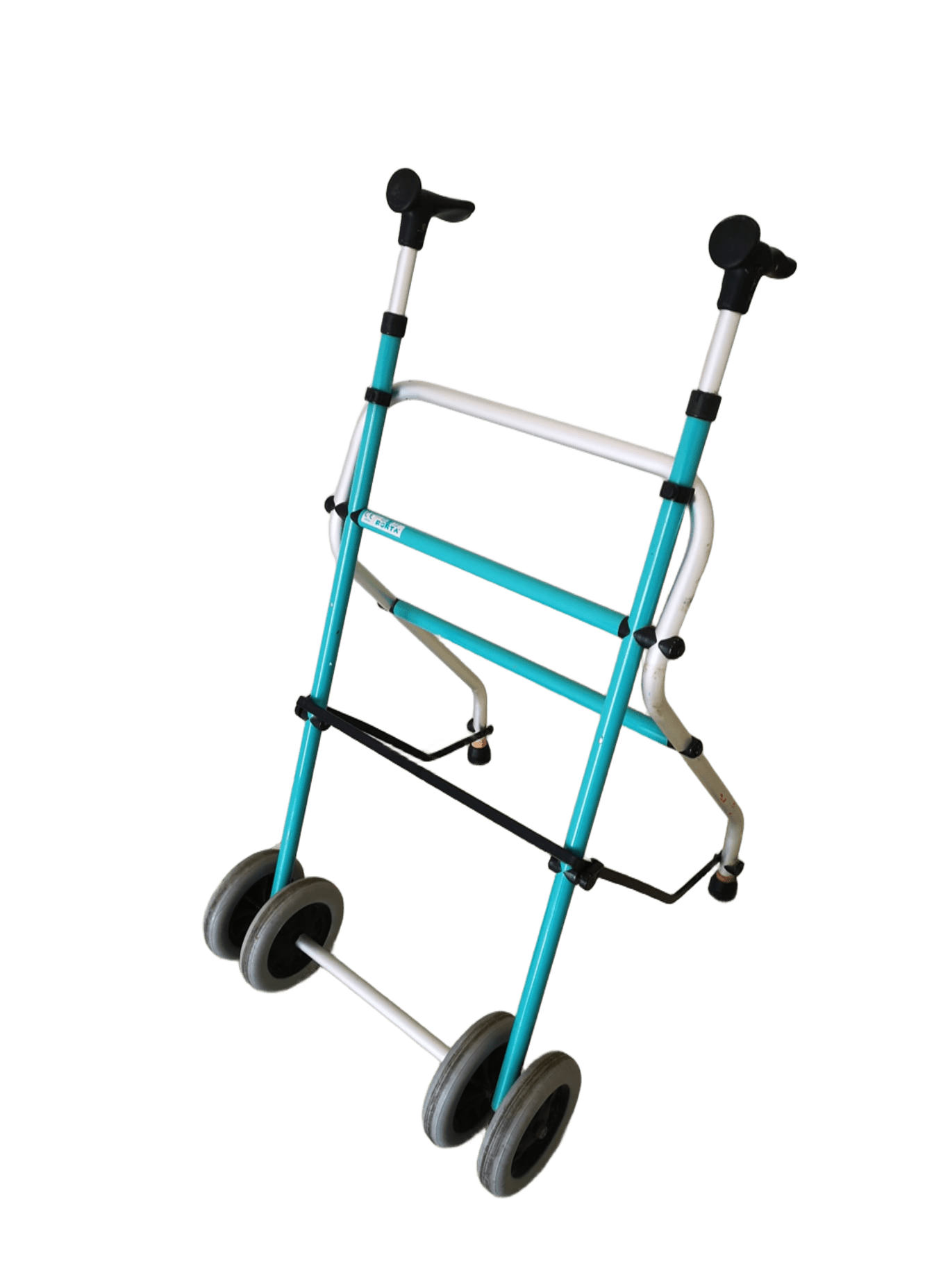 Andador FORTA ligero de aluminio y color esmeralda