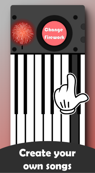 Captura número 3 de la aplicación Fireworks Piano