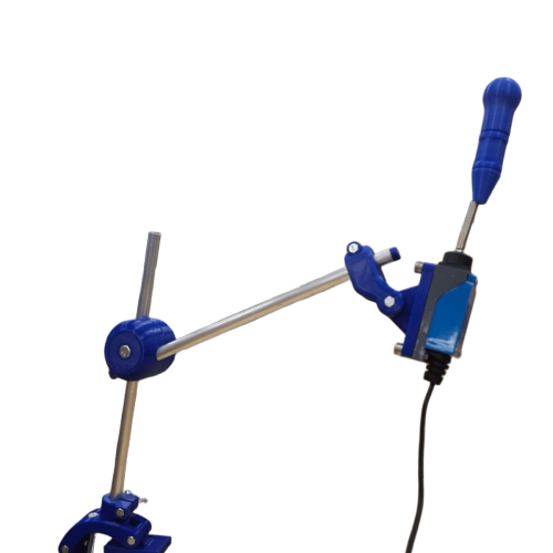 Soporte-Conmutador palanca en impresión 3D de color azul