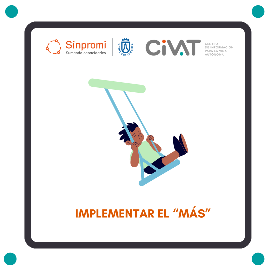 Imagen del material de apoyo Implementar la estrategia «más»