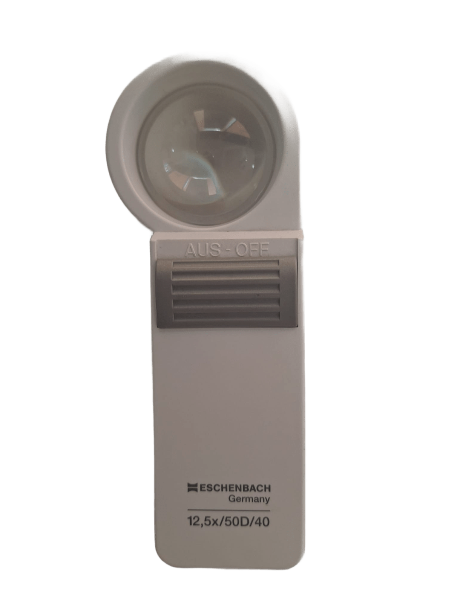 Lupa de bolsillo con luz color blanco