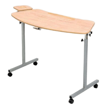 Mesa auxiliar grande color beige y gris