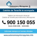 Cartel del servicio telefónico para autónomos y pymes