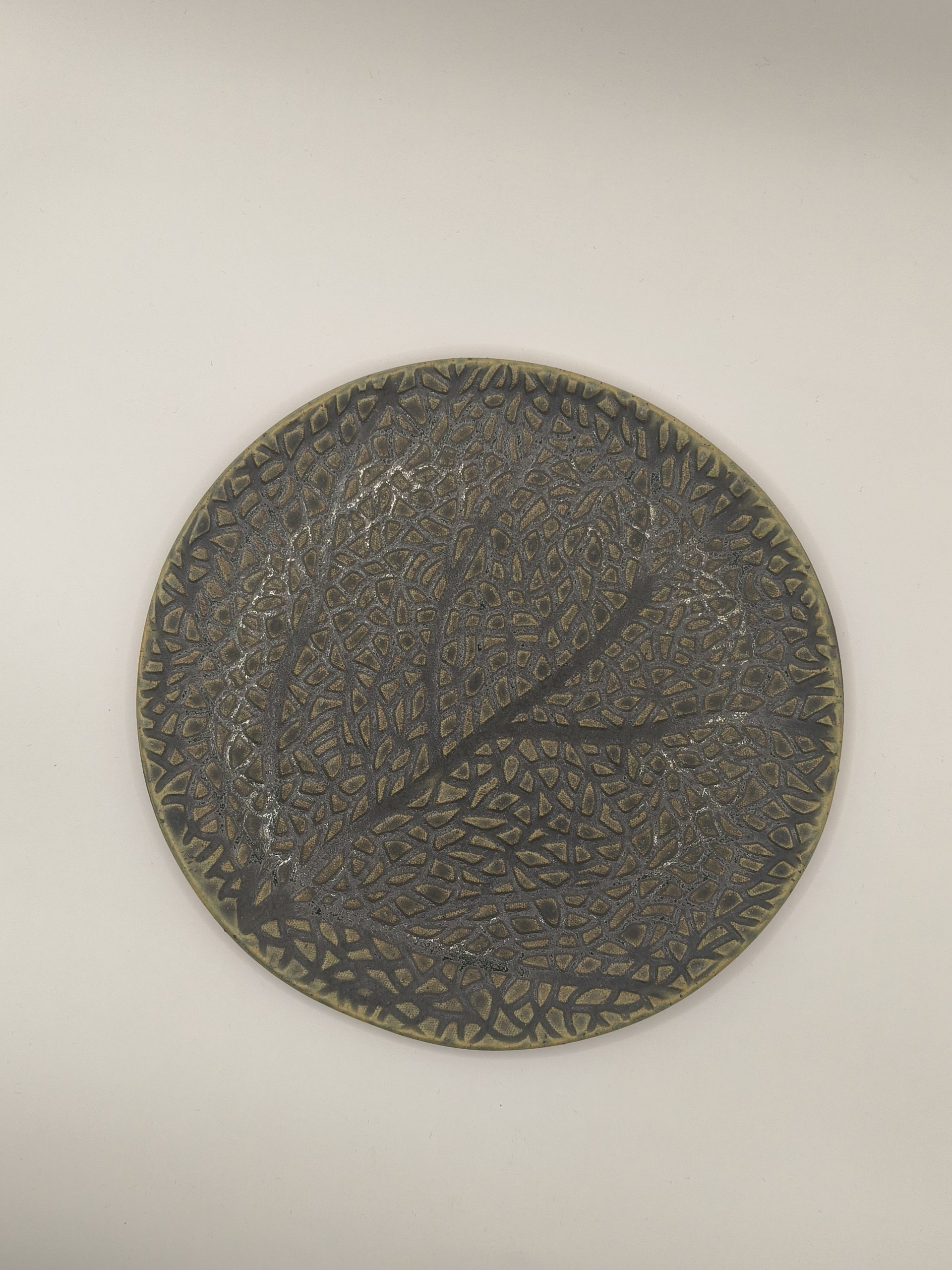 Imagen por defecto para Plato - RELIEVE LEAF - Crema - 